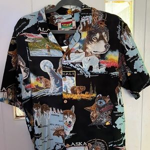 Vintage Alaska All Over Print Hawaiian Shirt